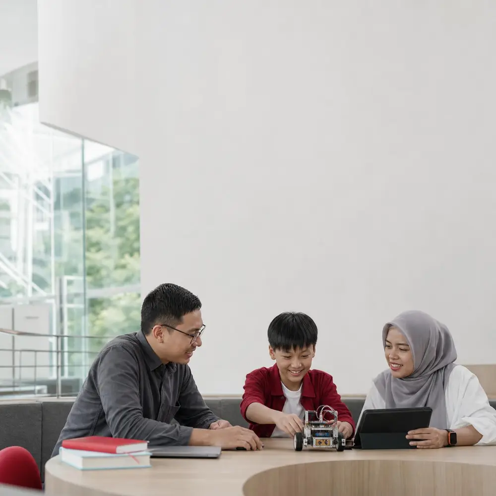 Tim CGTI berdiskusi bersama orang tua